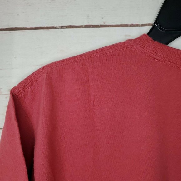 Authentic Pigment Garment Dyed Chimney Rock Burgundy Medium T Shirt - Picture 7 of 11